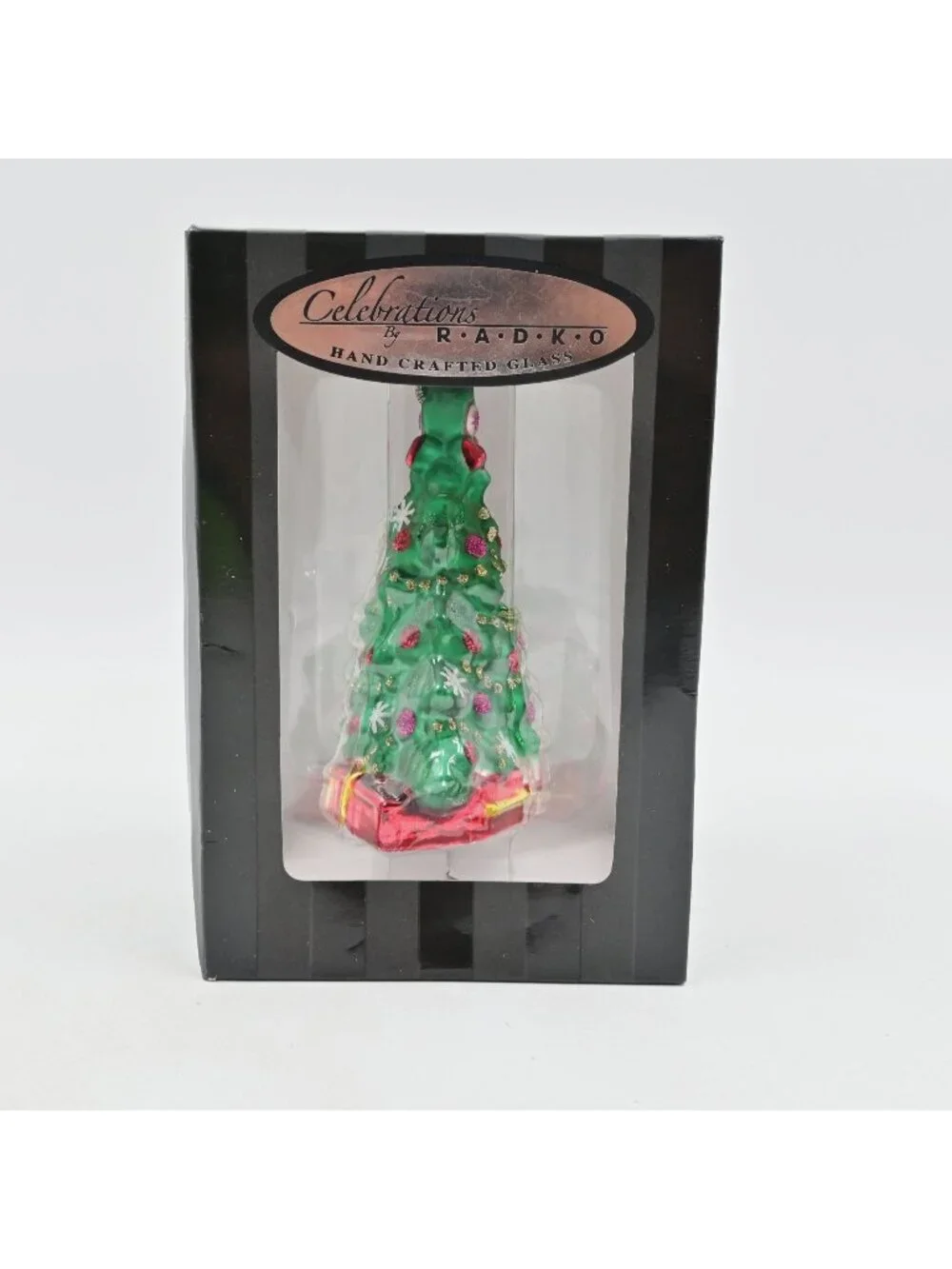 Radko Celebrations Christmas Tree Glass Ornament Holiday Decoration Boxed